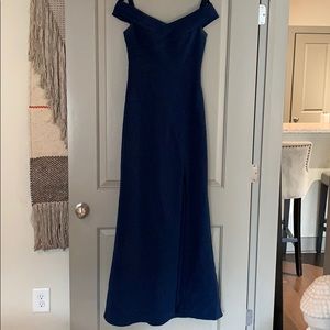 Navy bridesmaids dress